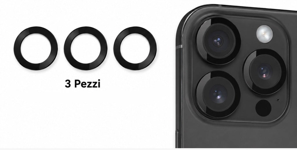 VETRO CAM POSTERIORE PER IPHONE 16 PRO (3 PZ)