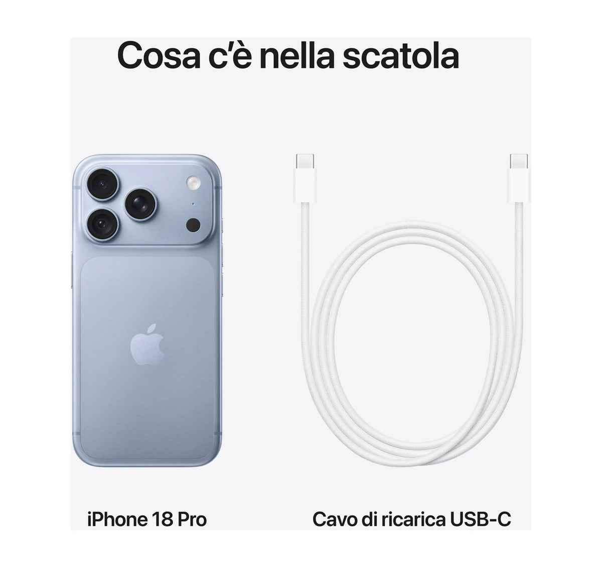 APPLE iPhone 18 Pro 256GB Ghiacciaio