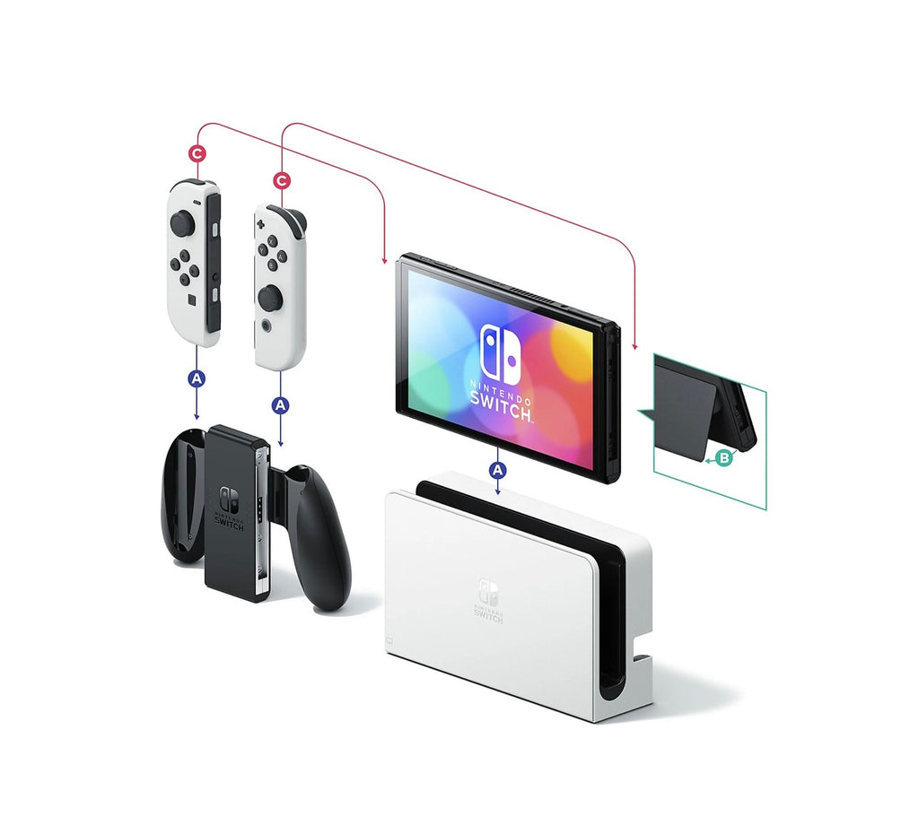 NINTENDO SWITCH OLED, Bianco