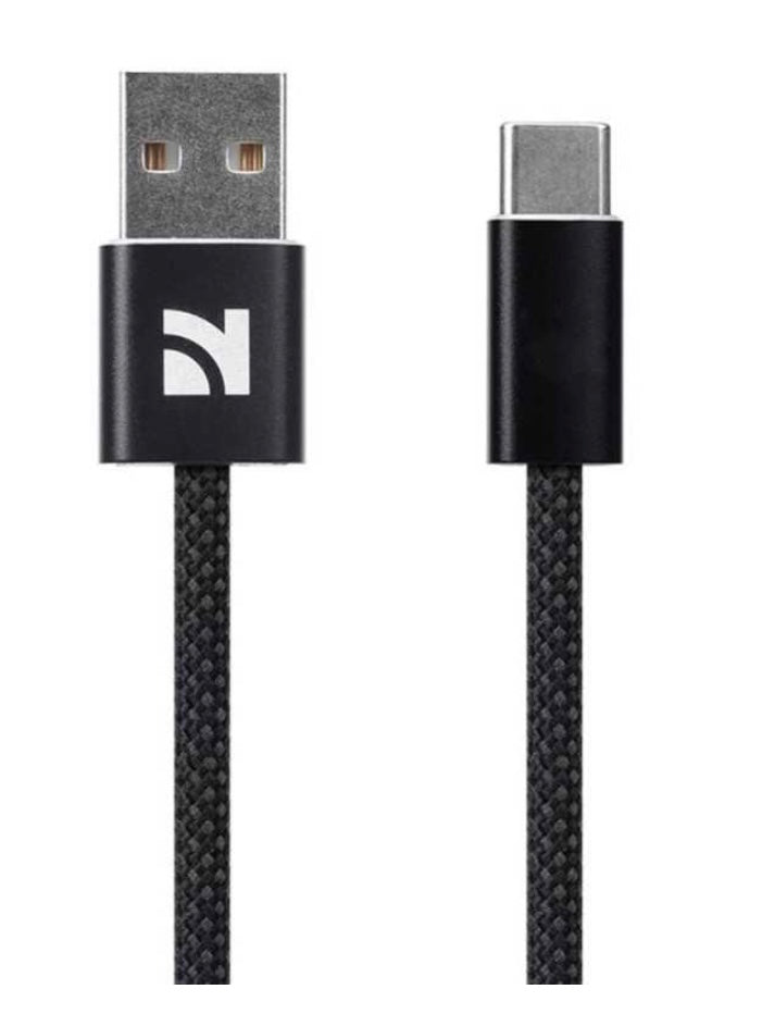 NCC Cavo Di Ricarica Da USB-A A USB-C 22.5W Intrecciato XC-0104 | 1.2M Nero