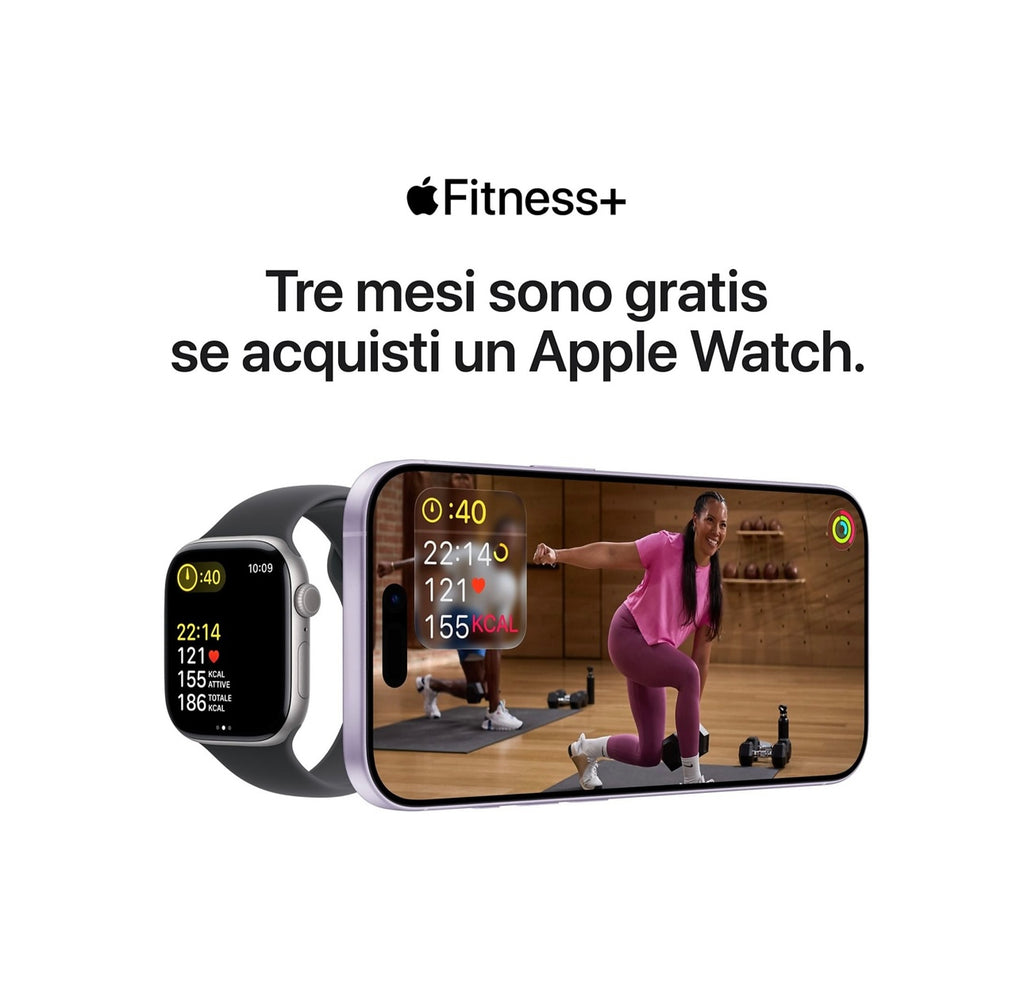 APPLE Watch Series 11 GPS, Cassa 42 mm in alluminio Jet Black con Cinturino Sport nero - S/M