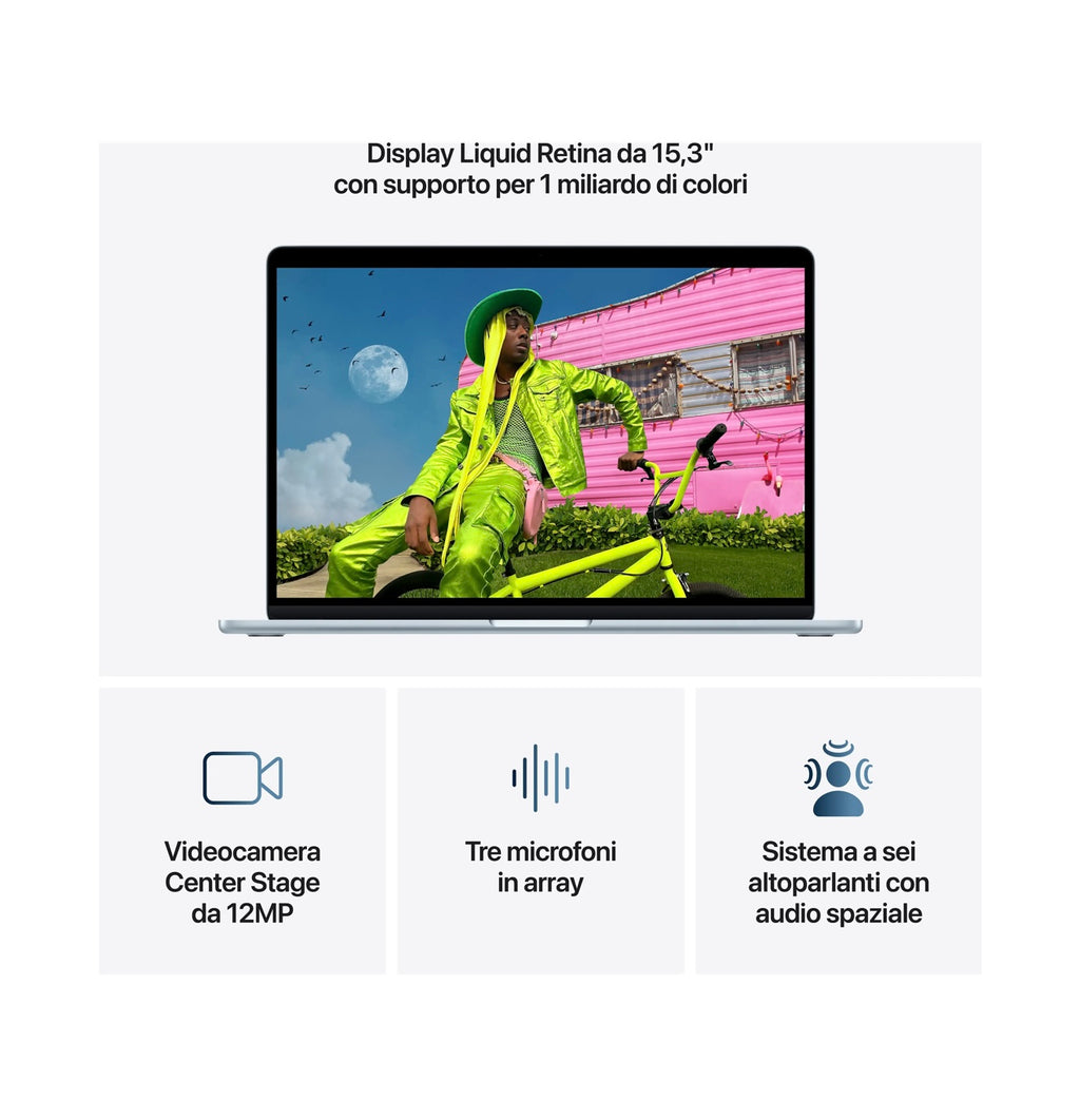 💻 Apple MacBook Air M5 15,3” – 16GB RAM / 512GB  – Sky (Celeste)