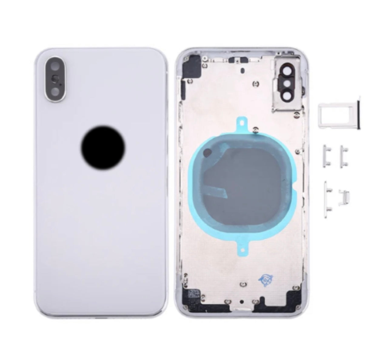 Ricambio Scocca Completa Con Telaio Posteriore Back Cover Copribatteria Per Apple iPhone 11 Nero