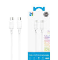 NCC Cavo di Ricarica da USB-C a USB-C Silicone 65W XC-0206 | 1.2M Bianco