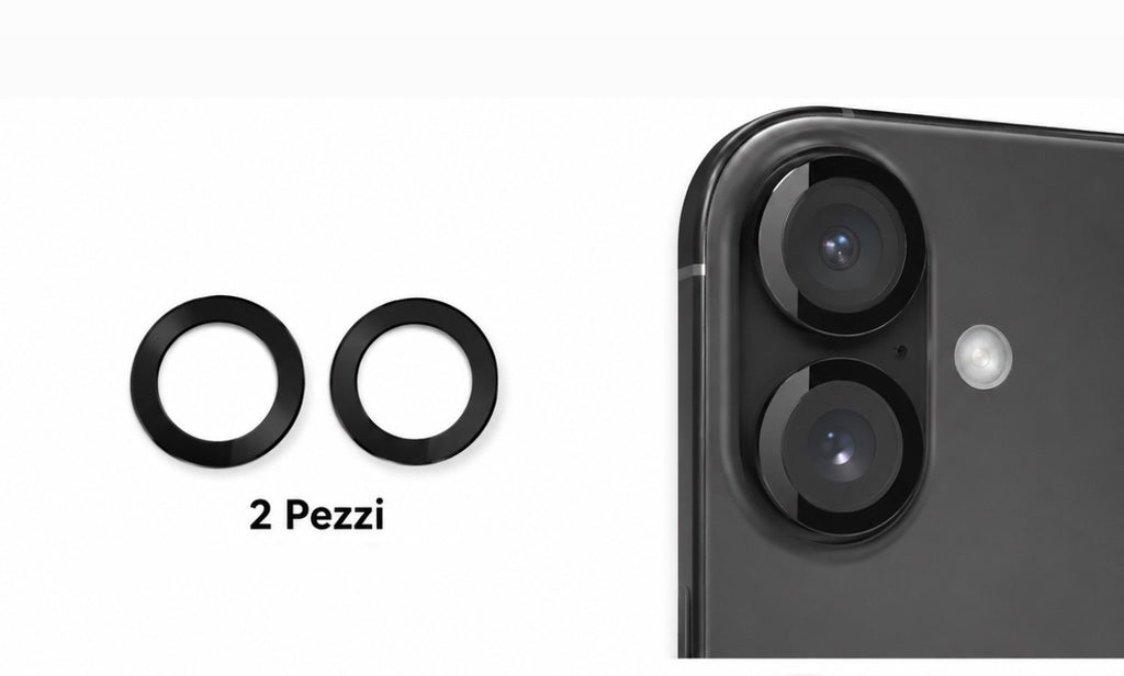 VETRO CAM POSTERIORE PER IPHONE 16 (2 PZ)