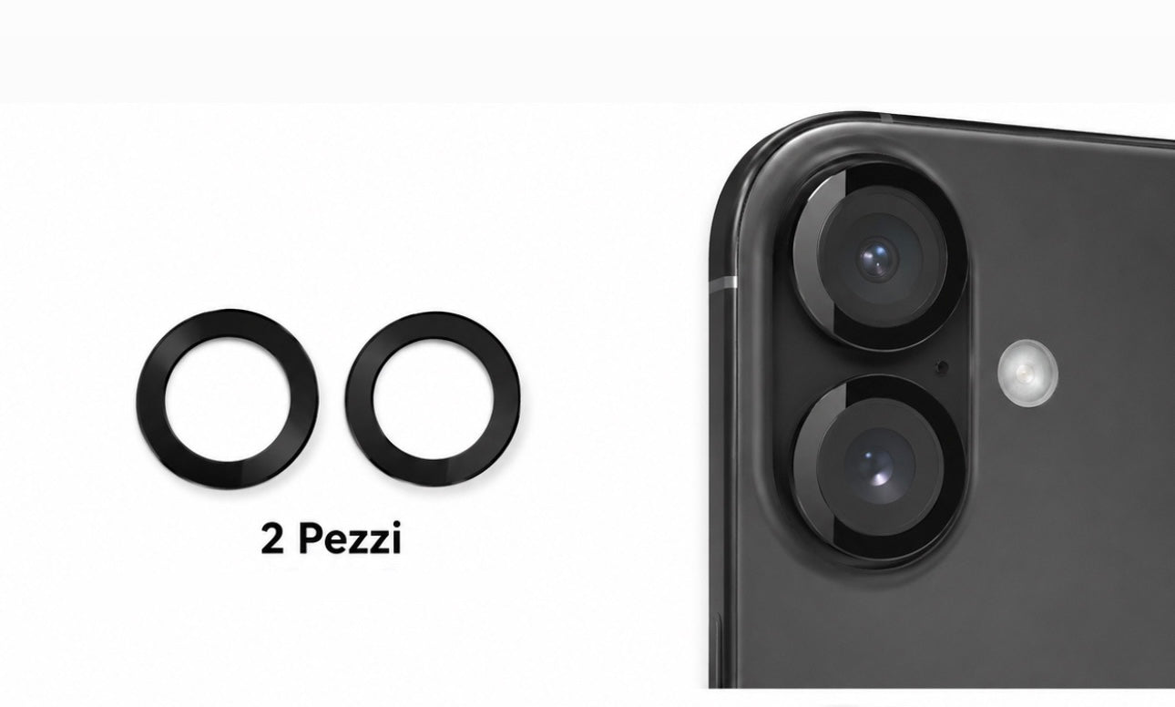 VETRO CAM POSTERIORE PER IPHONE 16 (2 PZ)
