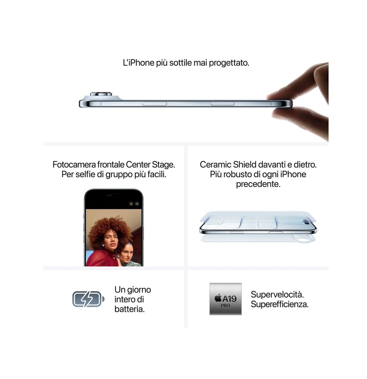 APPLE iPhone Air 256GB Bianco nuvola