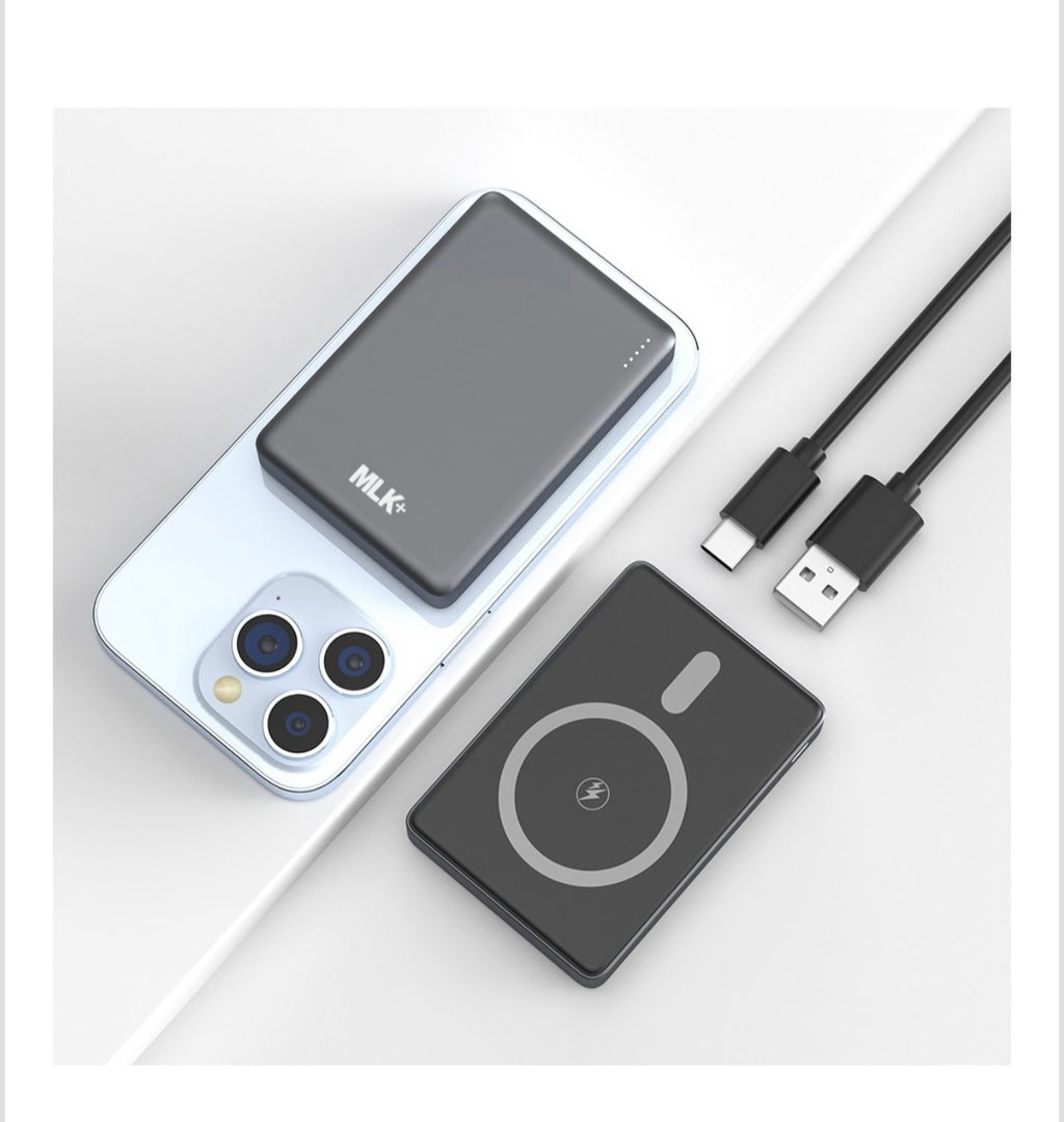 MLK+ POWER BANK MAGNETICO ULTRA SLIM 10000mAh 20W CON RICARICA WIRELESS 15W