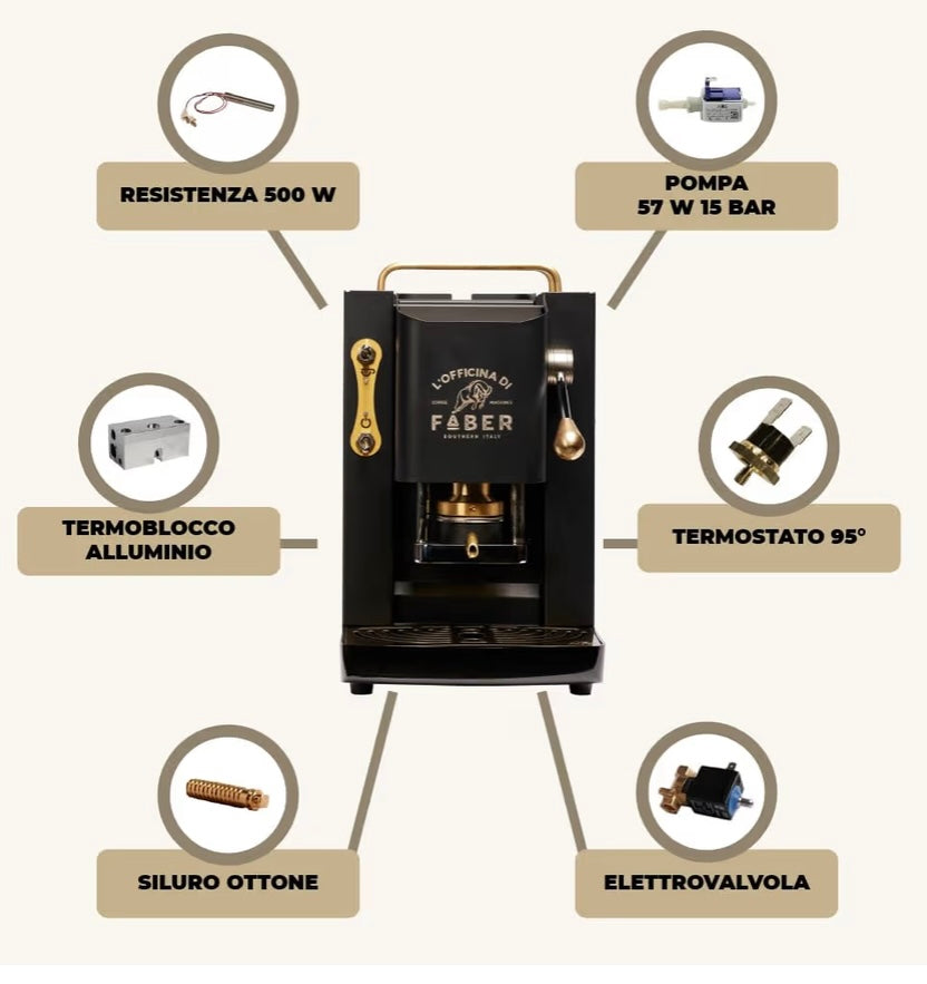 FABER COFFEE MACHINES MAT BLACK
