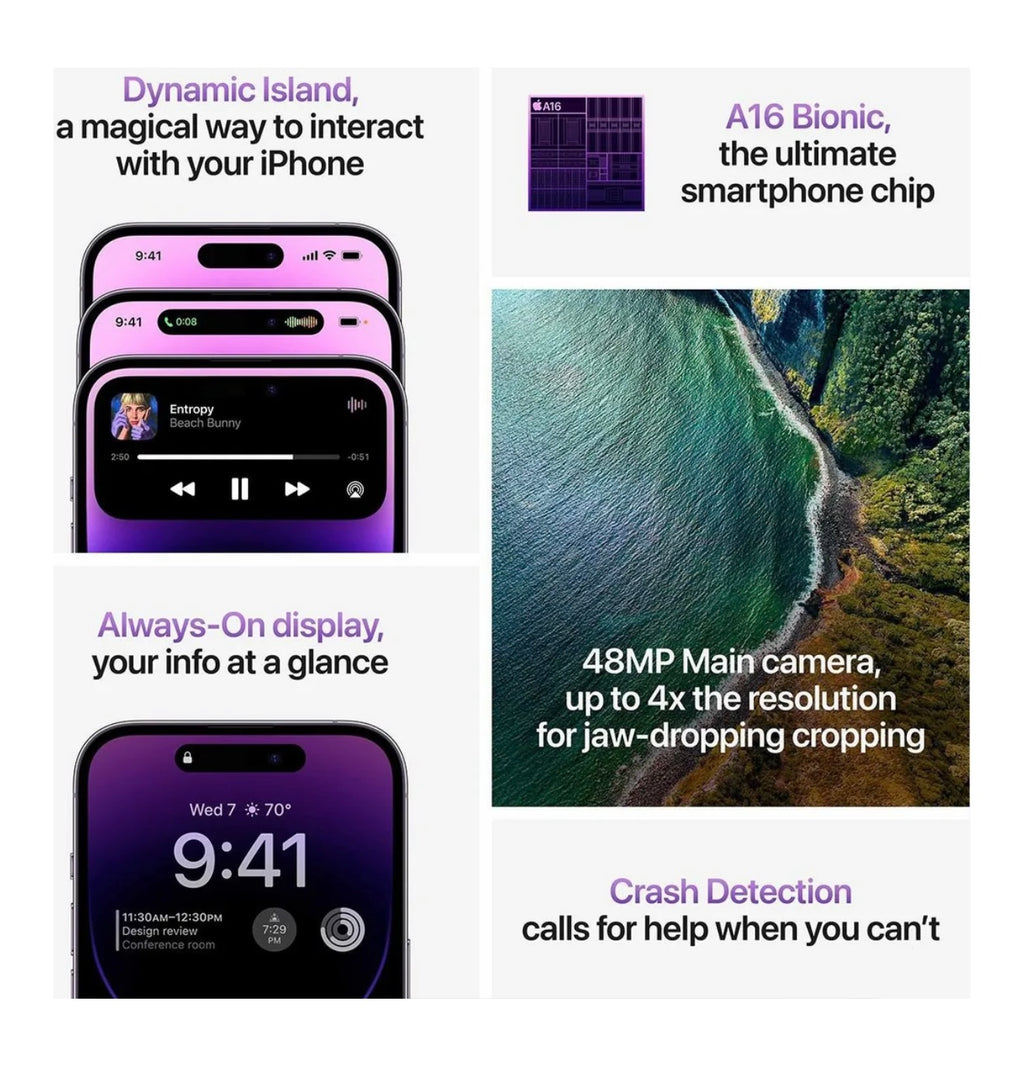 Apple iPhone 14 Pro 128 GB Deep Purple Usato Garantito