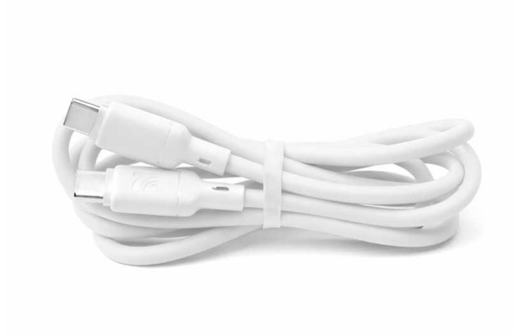 NCC Cavo di Ricarica da USB-C a USB-C Silicone 65W XC-0206 | 1.2M Bianco