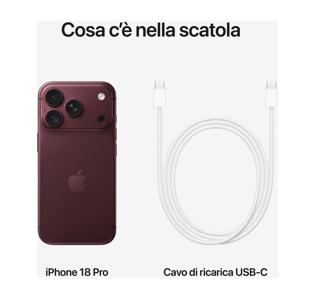APPLE iPhone 18 Pro 256GB Borgogna