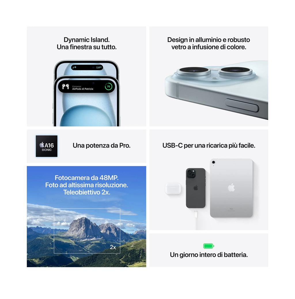 APPLE iPhone 15 128GB Verde Usato Garantito
