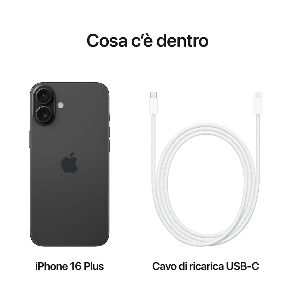 APPLE iPhone 16 Plus 128GB Nero