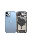 Coperchio Batteria Apple iPhone 13 Pro Max, Con Scocca Centrale, Full Parts, Blu (Sierra Blue), Swap