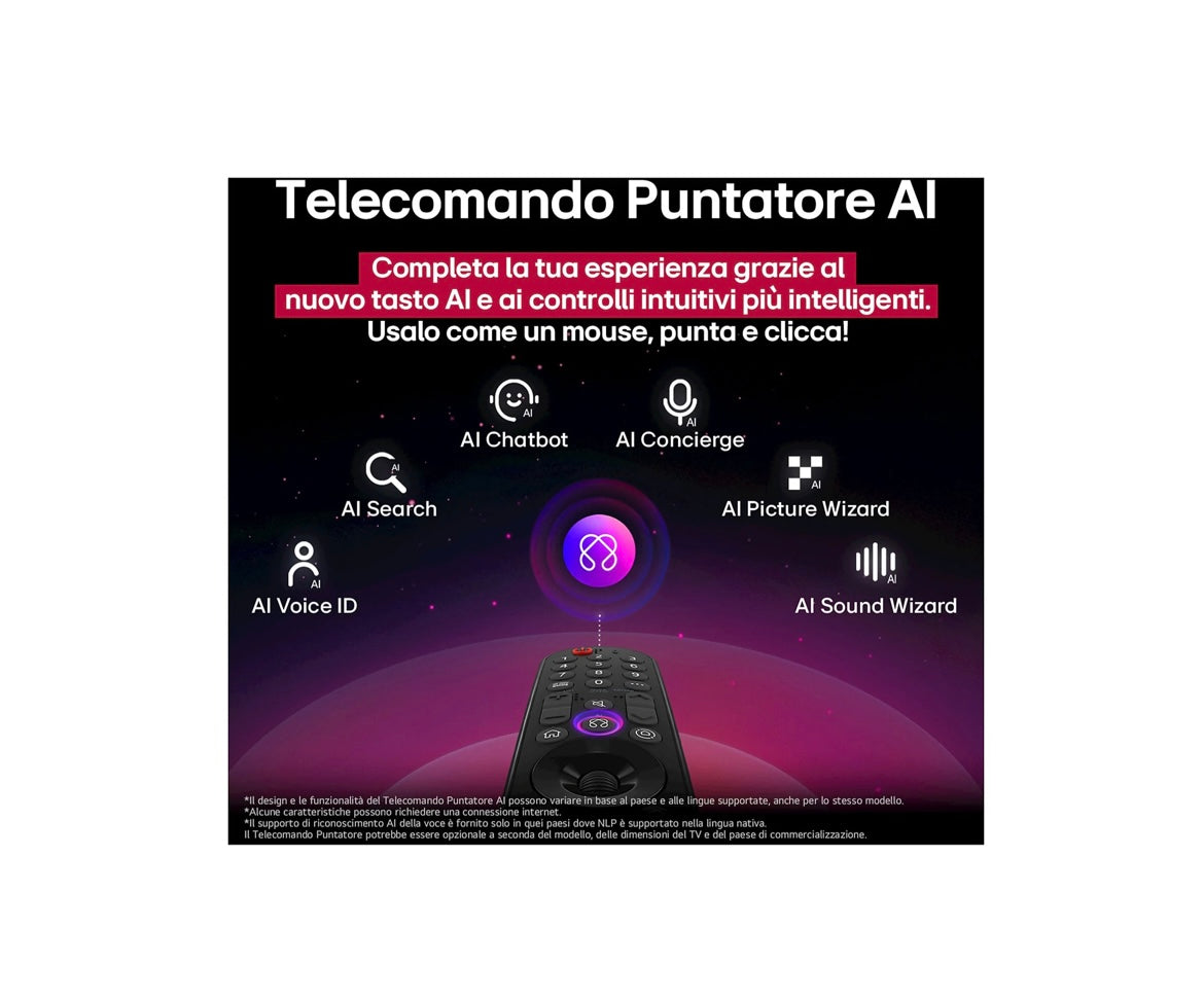 LG QNED AI 50QNED70A6A, Smart TV 50'', 4K, Dolby Digital