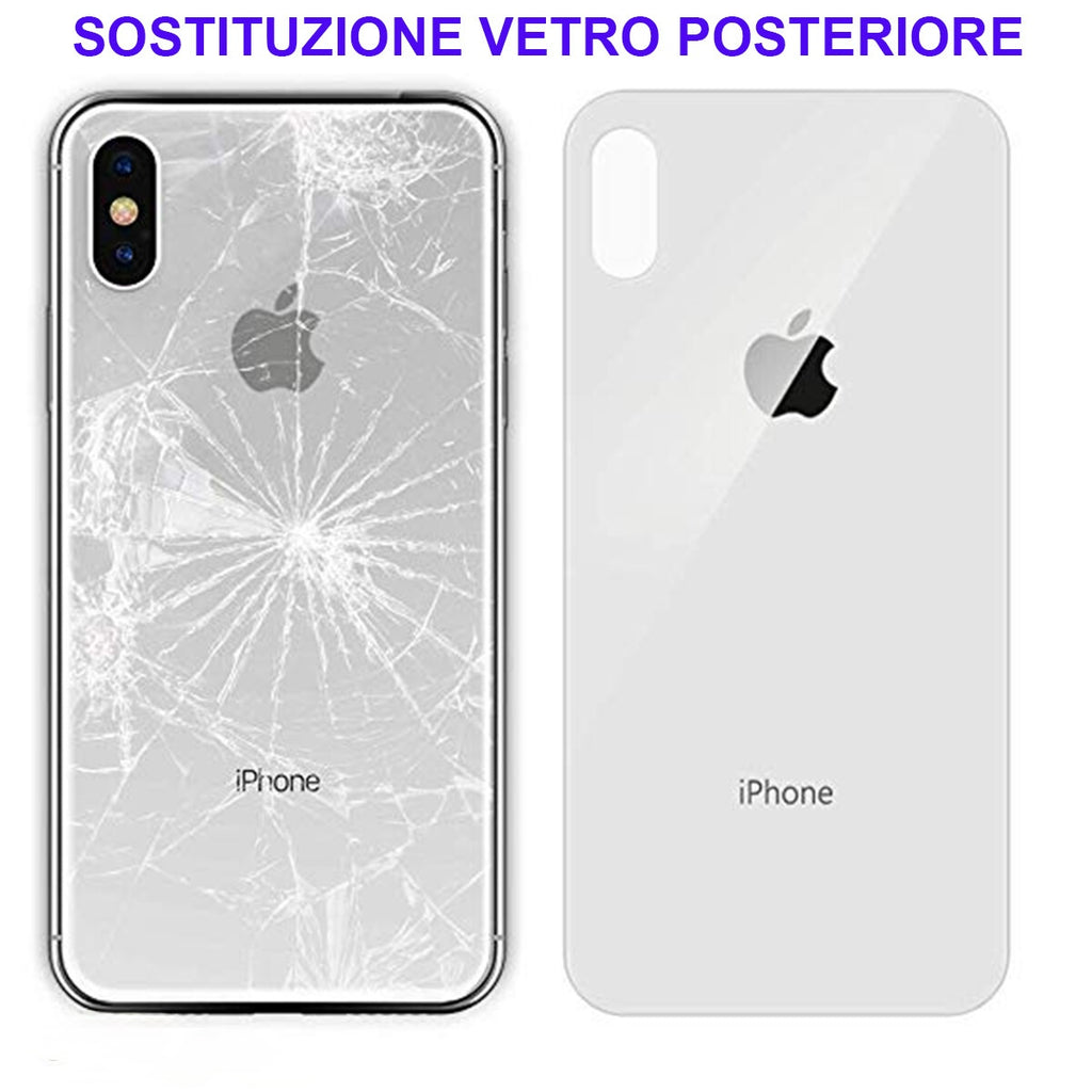 BACK COVER + ADESIVO FORO LARGO APPLE IPHONE 11 SCOCCA COPRIBATTERIA POSTERIORE WHITE BIANCO