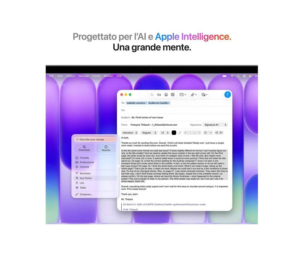 APPLE MacBook Neo 13'', Chip A18 Pro, 6 CPU 5 GPU, 8GB, 256GB, Magic Keyboard, Argento