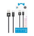 NCC Cavo Di Ricarica Da USB-A A USB-C 22.5W Intrecciato XC-0104 | 1.2M Nero