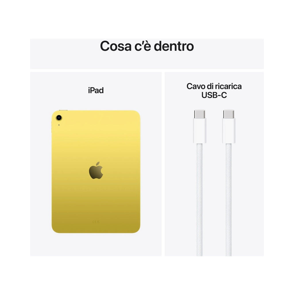 Apple iPad A16 11 2025 128GB WiFi GIALLO