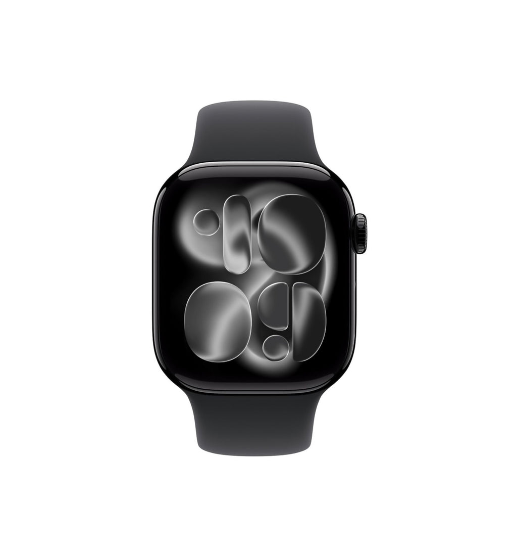 APPLE Watch Series 11 GPS, Cassa 42 mm in alluminio Jet Black con Cinturino Sport nero - S/M