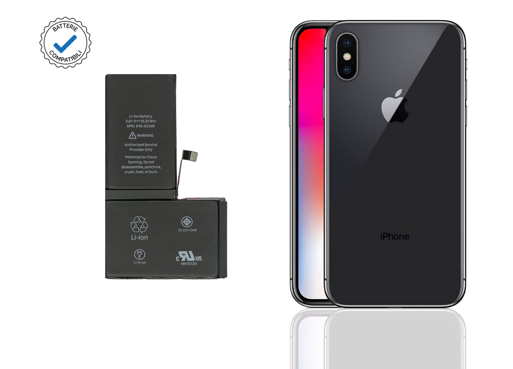 Batteria Compatibile Apple IPhone 11 MAGGIORATA - 3500 MAh